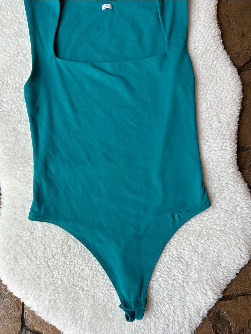 Aritzia Contour Teal Sleeveless Bodysuit - Picture 2 of 5